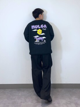 「MULGA（モルガ）のアイテム」を使った、shuさん（メンズ・159cm）の冬コーディネート