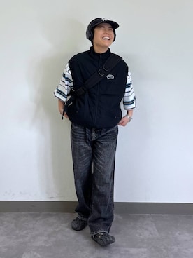「RAGEBLUE（レイジブルー）のアイテム（腕時計）」を使った、shuさん（メンズ・159cm）の夏コーディネート