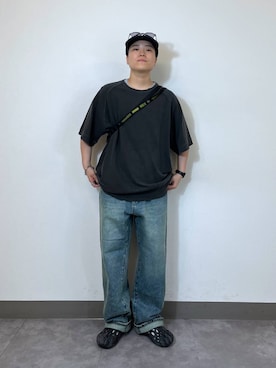 「WEEKEND(ER)（ウィークエンダー）のアイテム」を使った、shuさん（メンズ・159cm）の夏コーディネート