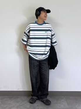 「RAGEBLUE（レイジブルー）のアイテム（腕時計）」を使った、shuさん（メンズ・159cm）の夏コーディネート