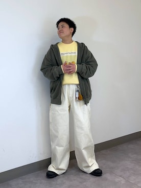 「RAGEBLUE（レイジブルー）のアイテム（パーカー）」を使った、shuさん（メンズ・159cm）の冬コーディネート