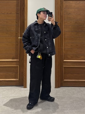 「アイテム（ジャケット/アウター）」を使った、shuさん（メンズ・159cm）の秋コーディネート