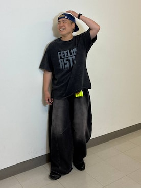 「Disney（ディズニー）のアイテム」を使った、shuさん（メンズ・159cm）の夏コーディネート