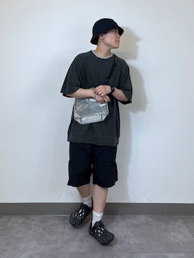 「WEEKEND(ER)（ウィークエンダー）のアイテム」を使った、shuさん（メンズ・159cm）の夏コーディネート