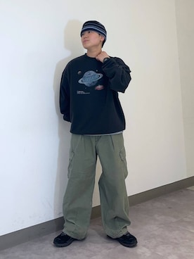「RAGEBLUE（レイジブルー）のアイテム（ブレスレット）」を使った、shuさん（メンズ・159cm）の冬コーディネート