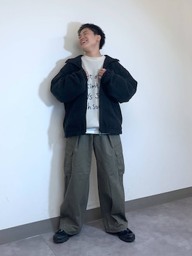 「Ever Trek（エバートレック）のアイテム」を使った、shuさん（メンズ・159cm）の冬コーディネート