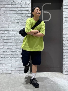 「RAGEBLUE（レイジブルー）のアイテム（腕時計）」を使った、shuさん（メンズ・159cm）の夏コーディネート