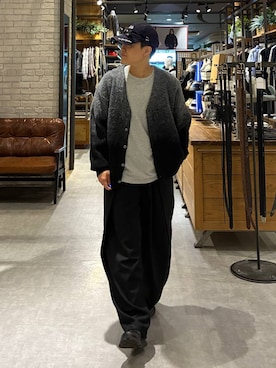 「RAGEBLUE（レイジブルー）のアイテム（スラックス）」を使った、shuさん（メンズ・159cm）の秋コーディネート