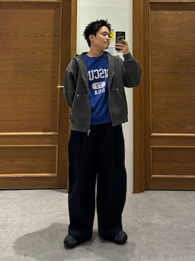 shuさん（メンズ・159cm）の春コーディネート