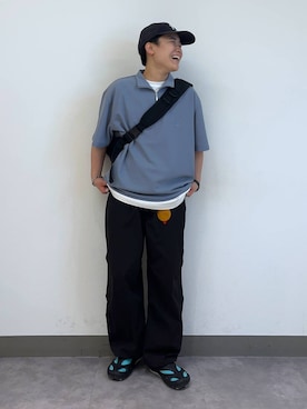 「RAGEBLUE（レイジブルー）のアイテム（腕時計）」を使った、shuさん（メンズ・159cm）の夏コーディネート