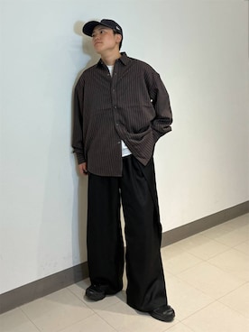「Healthknit（ヘルスニット）のアイテム（ソックス/靴下）」を使った、shuさん（メンズ・159cm）の秋コーディネート