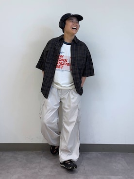 「RAGEBLUE（レイジブルー）のアイテム（腕時計）」を使った、shuさん（メンズ・159cm）の夏コーディネート
