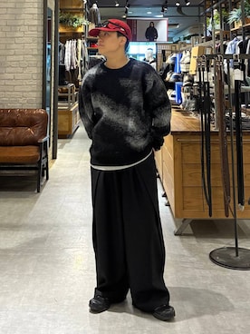 「RAGEBLUE（レイジブルー）のアイテム（スラックス）」を使った、shuさん（メンズ・159cm）の秋コーディネート