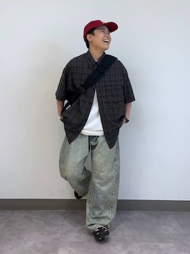 「RAGEBLUE（レイジブルー）のアイテム（腕時計）」を使った、shuさん（メンズ・159cm）の夏コーディネート