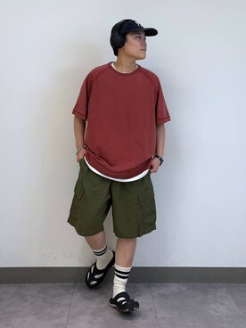 「RAGEBLUE（レイジブルー）のアイテム（腕時計）」を使った、shuさん（メンズ・159cm）の夏コーディネート