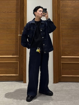 「アイテム（ジャケット/アウター）」を使った、shuさん（メンズ・159cm）の秋コーディネート