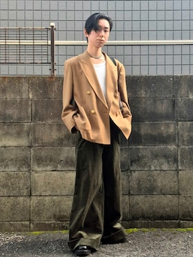 「GRANCY（グランシー）のアイテム」を使った、kireiraさん（メンズ・167cm）の春コーディネート