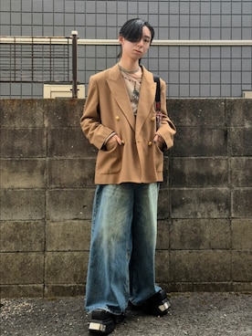 「GRANCY（グランシー）のアイテム」を使った、kireiraさん（メンズ・167cm）の冬コーディネート