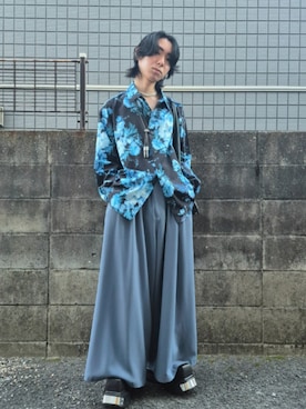 「アイテム（ウォレットチェーン）」を使った、kireiraさん（メンズ・167cm）の夏コーディネート