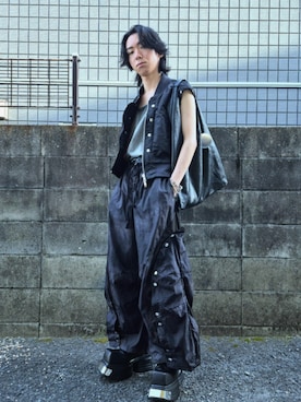 「アイテム（MA-1）」を使った、kireiraさん（メンズ・167cm）の夏コーディネート