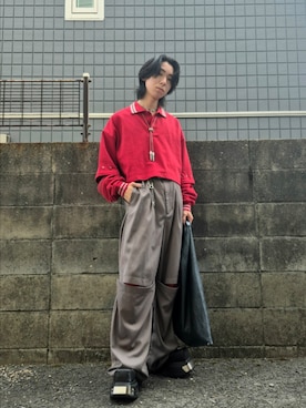 「アイテム（トートバッグ）」を使った、kireiraさん（メンズ・167cm）の秋コーディネート