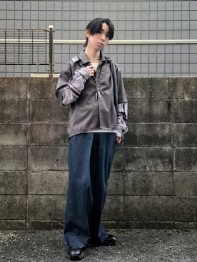 「アイテム（ウォレットチェーン）」を使った、kireiraさん（メンズ・167cm）の冬コーディネート