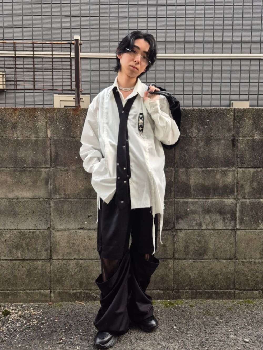 GRANCY（グランシー）の「【GRANCY】Tulle Layereddesign Slacks