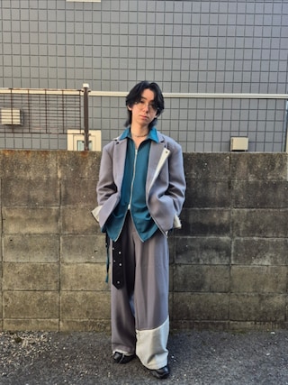 GRANCY リバース レイヤードデザイン テーラードジャケット mサイズ GRANCY】Reverse LayeredDesign TailoredJacket / リバース