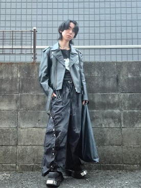 「アイテム（スカート）」を使った、kireiraさん（メンズ・167cm）の秋コーディネート