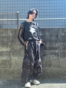 「アイテム（スカート）」を使った、kireiraさん（メンズ・167cm）の夏コーディネート