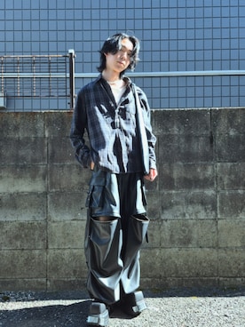 「アイテム（パンツ）」を使った、kireiraさん（メンズ・167cm）の夏コーディネート