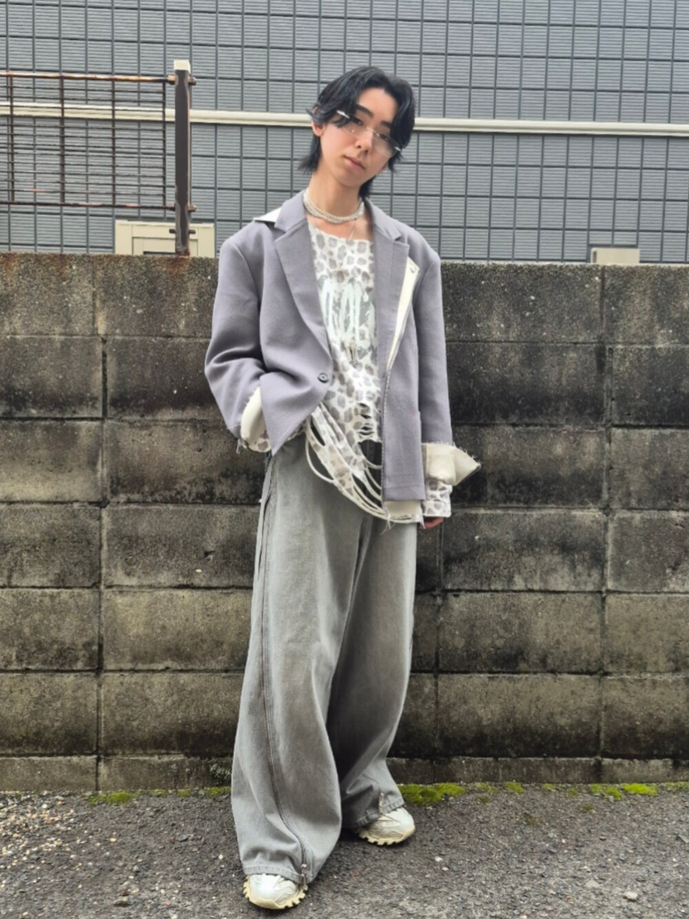 GRANCY】Reverse LayeredDesign TailoredJacket / リバース
