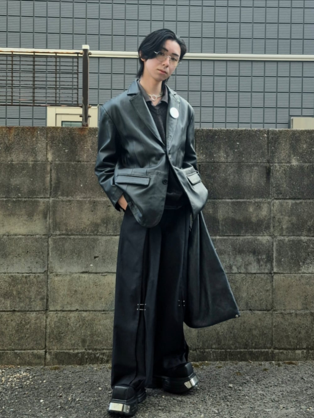 GRANCY】Pierced Tuck Slacks / ピアスデザインタックスラックスを使っ