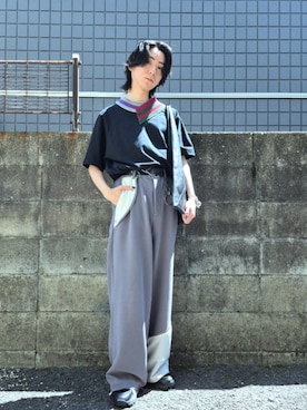 「GRANCY（グランシー）のアイテム（財布/小物）」を使った、kireiraさん（メンズ・167cm）の夏コーディネート