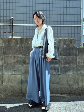 「アイテム（ウォレットチェーン）」を使った、kireiraさん（メンズ・167cm）の夏コーディネート