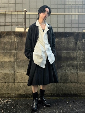 「GRANCY（グランシー）のアイテム」を使った、kireiraさん（メンズ・167cm）の冬コーディネート