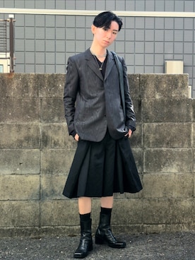 「JOHN LAWRENCE SULLIVAN（ジョンローレンスサリバン）のアイテム」を使った、kireiraさん（メンズ・167cm）の冬コーディネート