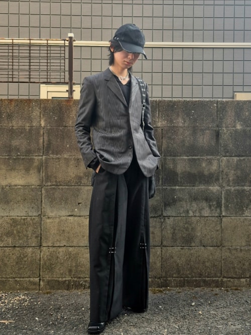 GRANCY】Pierced Tuck Slacks / ピアスデザインタックスラックスを使っ
