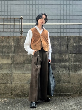 「アイテム（ウォレットチェーン）」を使った、kireiraさん（メンズ・167cm）の秋コーディネート