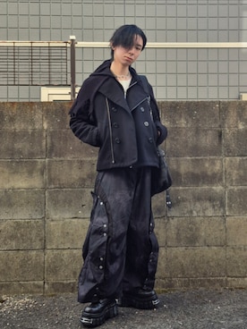 「GRANCY（グランシー）のアイテム」を使った、kireiraさん（メンズ・167cm）の冬コーディネート