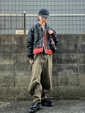 「GRANCY（グランシー）のアイテム」を使った、kireiraさん（メンズ・167cm）の冬コーディネート