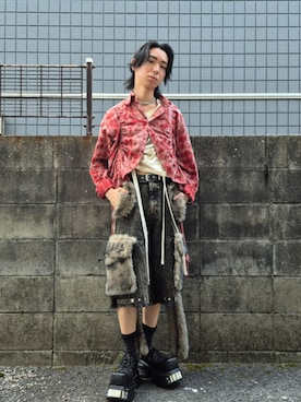 「アイテム（パンツ）」を使った、kireiraさん（メンズ・167cm）の夏コーディネート