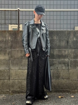 「JOHN LAWRENCE SULLIVAN（ジョンローレンスサリバン）のアイテム」を使った、kireiraさん（メンズ・167cm）の冬コーディネート