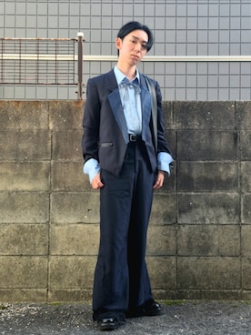 「GRANCY（グランシー）のアイテム」を使った、kireiraさん（メンズ・167cm）の春コーディネート