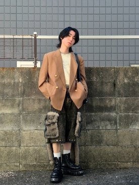 「アイテム（レッグウェア）」を使った、kireiraさん（メンズ・167cm）の秋コーディネート