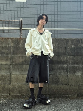 「アイテム（ウォレットチェーン）」を使った、kireiraさん（メンズ・167cm）の秋コーディネート
