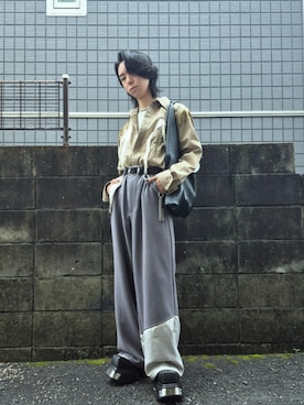 「アイテム（ウォレットチェーン）」を使った、kireiraさん（メンズ・167cm）の夏コーディネート
