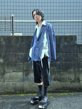 「アイテム（ソックス/靴下）」を使った、kireiraさん（メンズ・167cm）の夏コーディネート