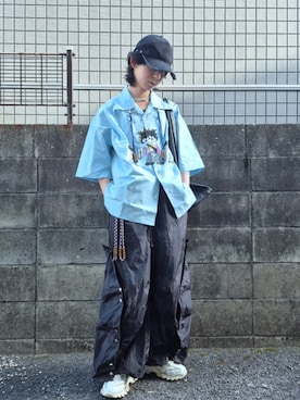 「MM6 Maison Margiela（ｴﾑｴﾑｼｯｸｽ ﾒｿﾞﾝ ﾏﾙｼﾞｪﾗ）のアイテム」を使った、kireiraさん（骨格ストレート・メンズ・167cm）の夏コーディネート