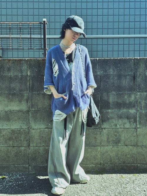 【GRANCY】DestructionDesign BigCardigan 黒 GRANCY DestructionDesign BigCardigan M